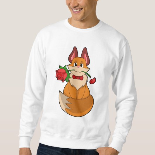 キツネ花バラ スウェットシャツ (正面)