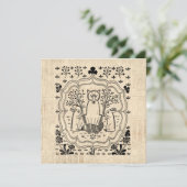 キツネ華美とバニーラビッツがかわいい動物アート シーズンカード (スタンド正面)