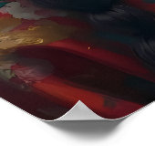 キツネ華美マスクポートレート ポスター (角)