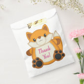 キツネ誕生日パーティーピンク フェイバーバッグ (封をした状態)