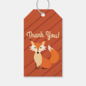 キツネ誕生日パーティー ギフトタグ (正面)