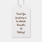 キツネ誕生日パーティー ギフトタグ (裏面)