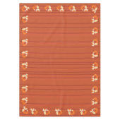 キツネ誕生日パーティー テーブルクロス (正面)