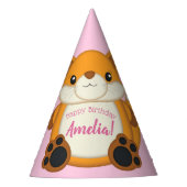 キツネ誕生日パーティー パーティーハット (正面)