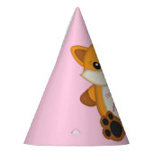 キツネ誕生日パーティー パーティーハット (左)