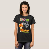 キツネ誕生日マムオブザ誕生日ガールアニマルデイ Tシャツ (正面フル)