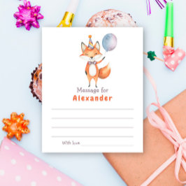 キツネ誕生日時間カプセルメッセージ