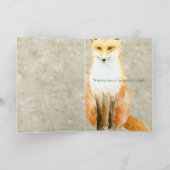 キツネ誕生日 カード (内部)