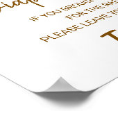 キツネ読の新しい章おむつラッフルの看板を始める ポスター (角)