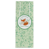 キツネ赤ちゃんシャワーウッドランド動物 ワインギフトバッグ (正面)