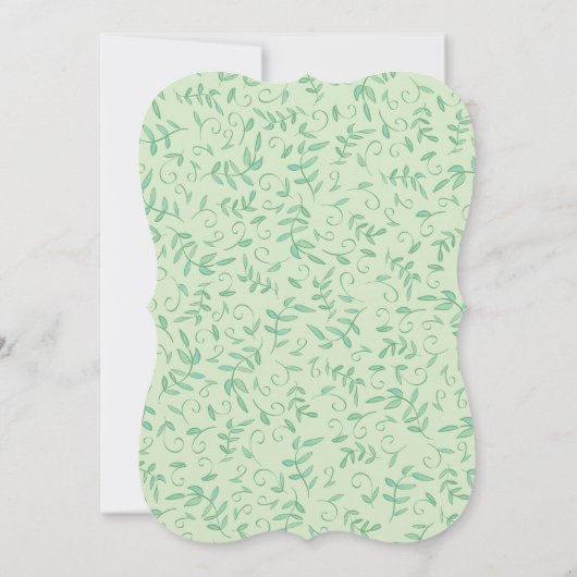 キツネ赤ちゃんシャワーウッドランド動物 招待状 (裏面)