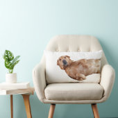 キツネ赤ラブラドール枕 ランバークッション (椅子)