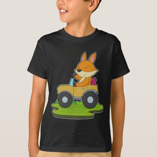 キツネ車 Tシャツ (正面)