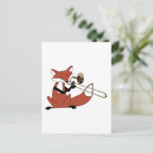 キツネ遊ズザトロンボーン ポストカード (スタンド正面)