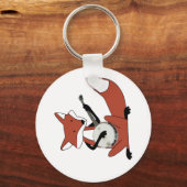 キツネ遊ズ・ザ・バンジョー キーホルダー (正面)