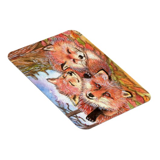 キツネ遊時間 マグネット (右側)