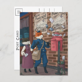 キツネ郵便（2024年の世界郵便はがき日） ポストカード