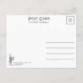 キツネ郵便(2024年の世界郵便はがき日) ポストカード (裏面)