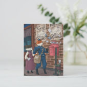 キツネ郵便(2024年の世界郵便はがき日) ポストカード (スタンド正面)