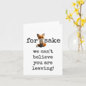 キツネ酒の場合は同僚離れのカードおもしろい、 カード (黄色い花)