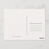 キツネ野生動物写真 ポストカード (裏面)