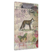 キツネ野生生物ヴィンテージ動物イラストレーション クリップボード (右)