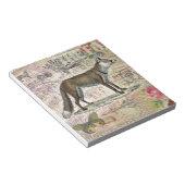 キツネ野生生物ヴィンテージ動物イラストレーション ノートパッド (アングル)