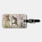キツネ野生生物ヴィンテージ動物イラストレーション ラゲッジタグ (正面横)