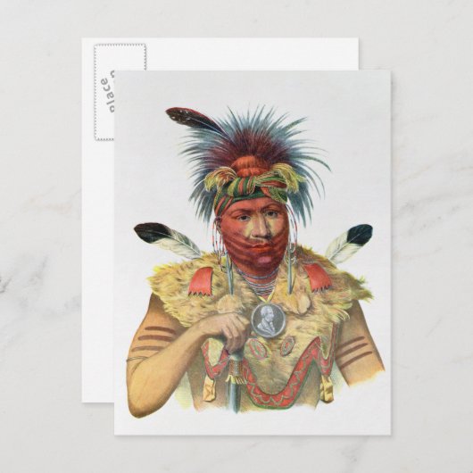 キツネ長Ne-Sou-A-Quoit ポストカード (正面/裏面)