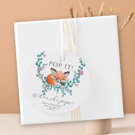 キツネ開花ポップ・アートのだ！彼女がポップ! フェイバータグ