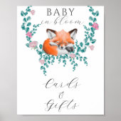 キツネ開花 – カードとギフトポスター ポスター (正面)