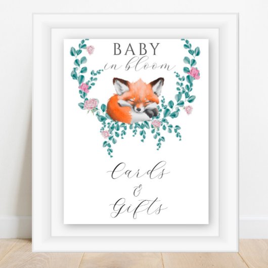 キツネ開花 – カードとギフトポスター ポスター