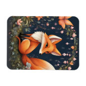 キツネ開花 マグネット (横)