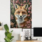 キツネ間春開花 ポスター (ホームオフィス)