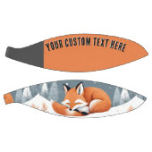 キツネ雪の冬の野生動物の動物の自然で眠る バスケットボール (パネル)