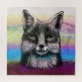 キツネ顔スケッチ ジグソーパズル