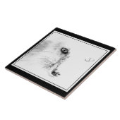 キツネ顔セラミックタイル タイル (側面)