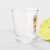 キツネ顔 ショットグラス (左)