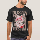 キツネ顔- Dustin Name Tシャツ (正面)