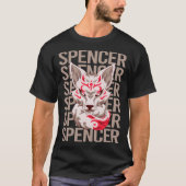 キツネ顔- Spencer名 Tシャツ (正面)
