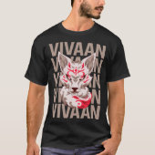 キツネ顔- Vivaan Name Tシャツ (正面)