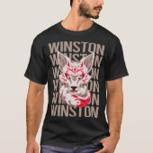 キツネ顔- Winston名 Tシャツ (正面)