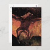 キツネ飛んでいるこうもりバイビンセント・ヴァン・ゴッホ ポストカード (正面/裏面)