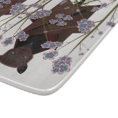 キツネ飛んでいるガラス切断板 カッティングボード (角)