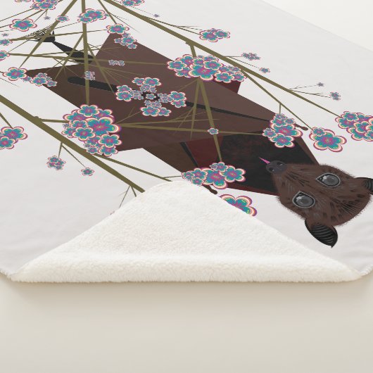 キツネ飛んでいるシェルパブランケット（3サイズ） シェルパブランケット (3/4)