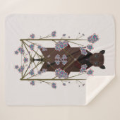 キツネ飛んでいるシェルパブランケット（3サイズ） シェルパブランケット (正面(横))