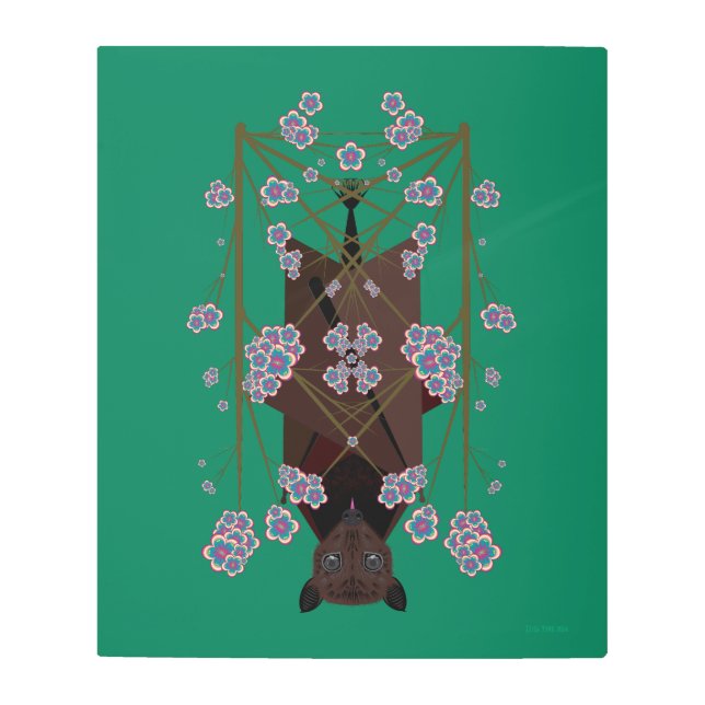 キツネ飛んでいるジェイド20x24メタルプリント メタルプリント (正面)