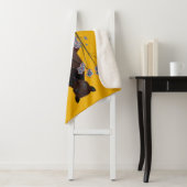 キツネ飛んでいるマスタードシェルパブランケット（3サイズ） シェルパブランケット (インサイチュ)