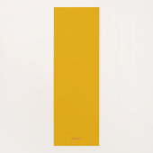 キツネ飛んでいるマスタードヨガマット ヨガマット (裏面)