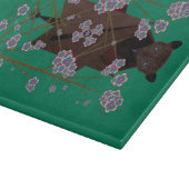 キツネ飛んでいる玉製ガラス切削板11.5x8 カッティングボード (角)